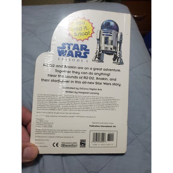 Vintage R2D2 Star Wars Episode 1 Voices and Sound Effects Book. Factory sealed - Picture 2 of 2